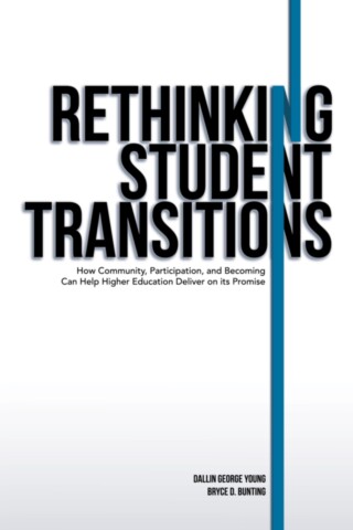 Book cover for "Rethinking Student Transitions"